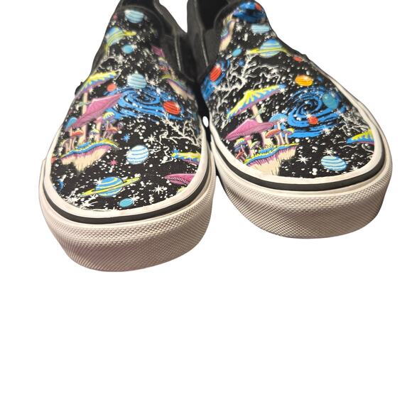 Vans Slip-On Psychedelic Galaxy Space Mushroom Print Shoes Men 7.5 / W 9 - Picture 6 of 8